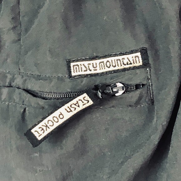 MISTY MOUNTAIN Men Medium Logo Nylon Zip Leg Pockets Out Door Light Weight Pants - Picture 5 of 9